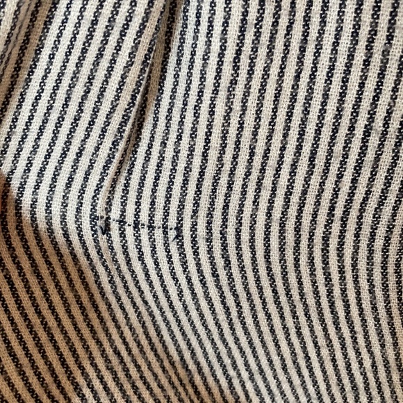 Free People | Blue & White Railroad Stripe Popover | L - Picture 8 of 15